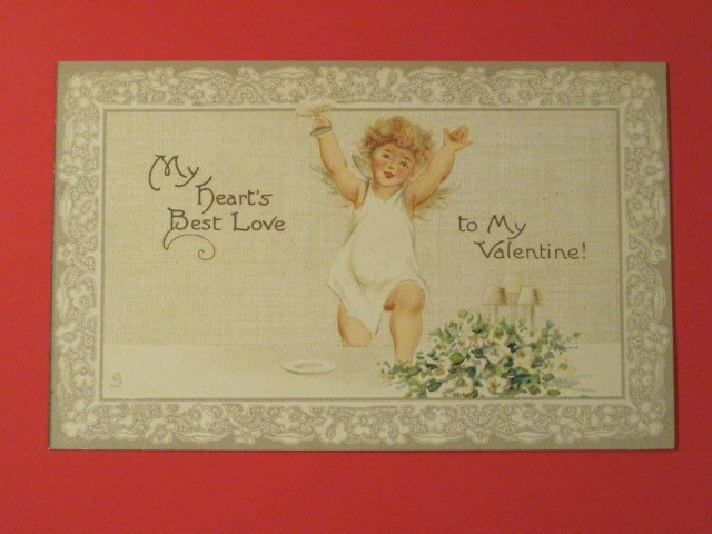 Tuck’s Postcard – “My Heart’s Best Love” Printed in Saxony – Valentines