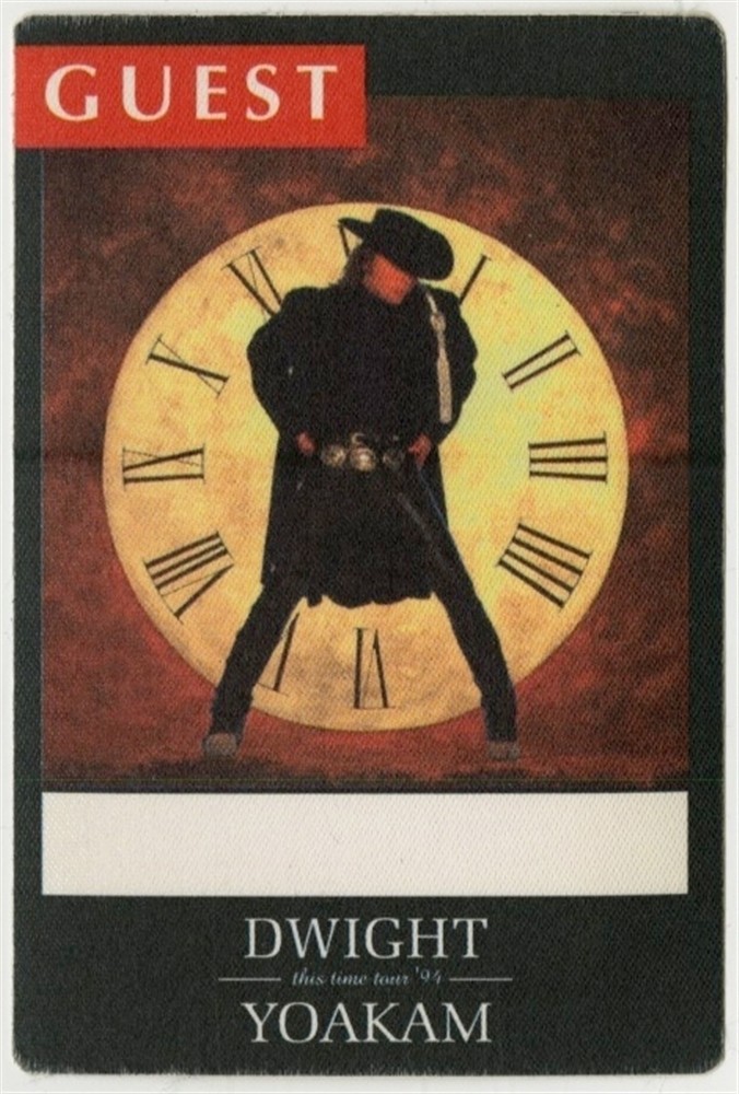 Dwight Yoakam 1994 This Time concert tour Band Guest Backstage Pass