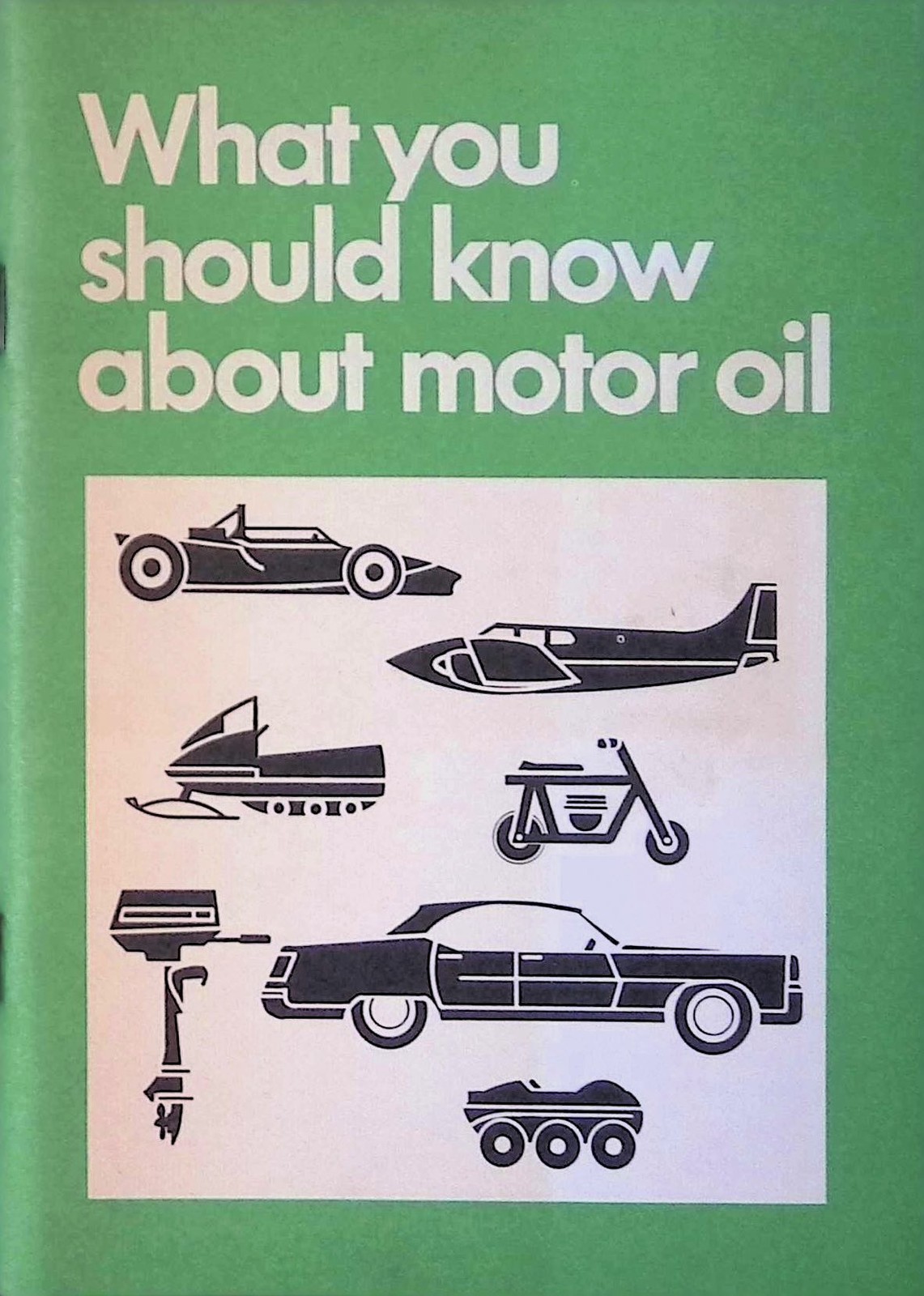 1940s Oil City PA Motor Oil Pamphlet – 2-Cycle Engine Guide – Silhouette Design