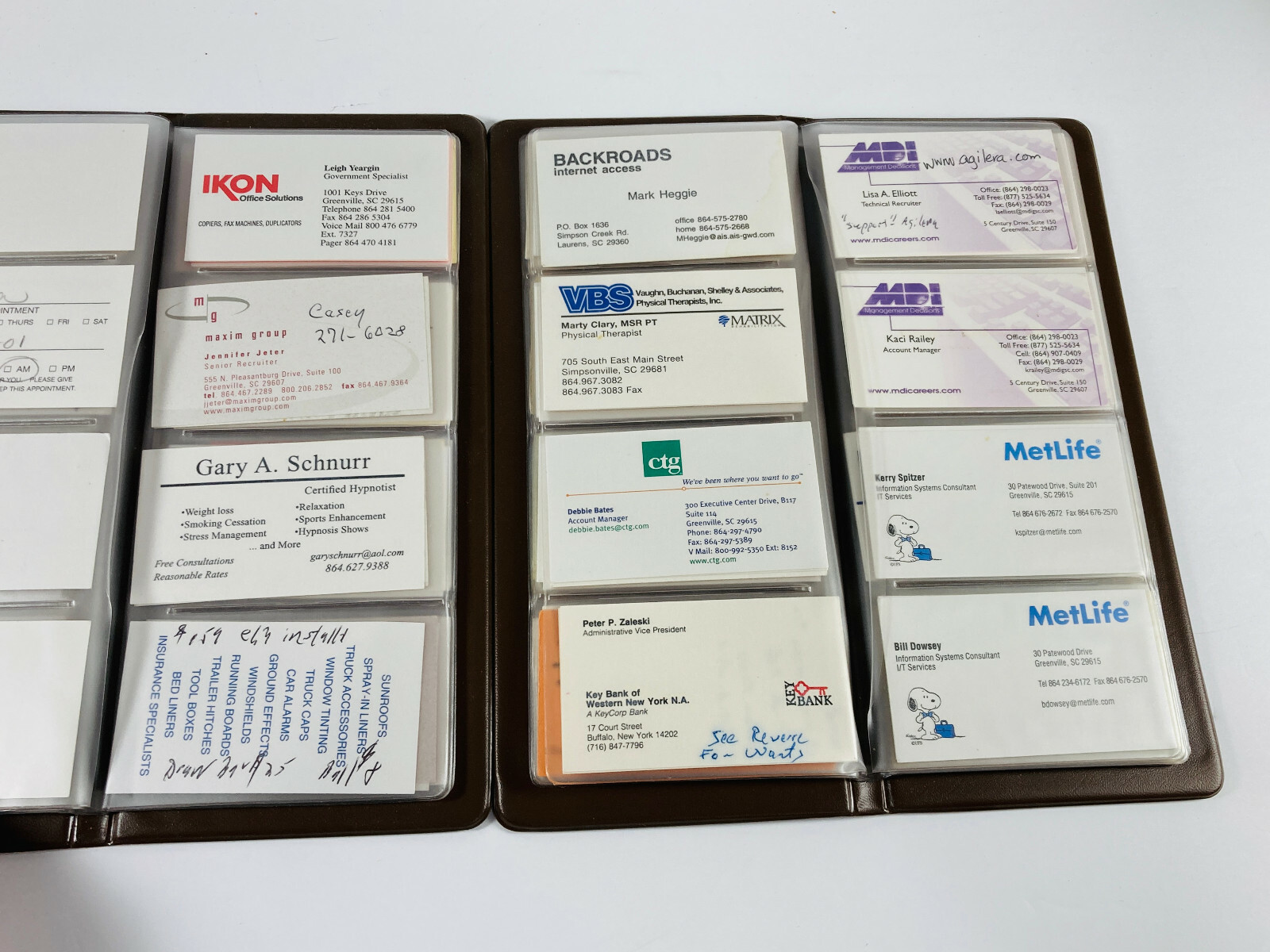 Lot (150+) Vintage South Carolina SC Business Cards advertising 70s 80s 90s