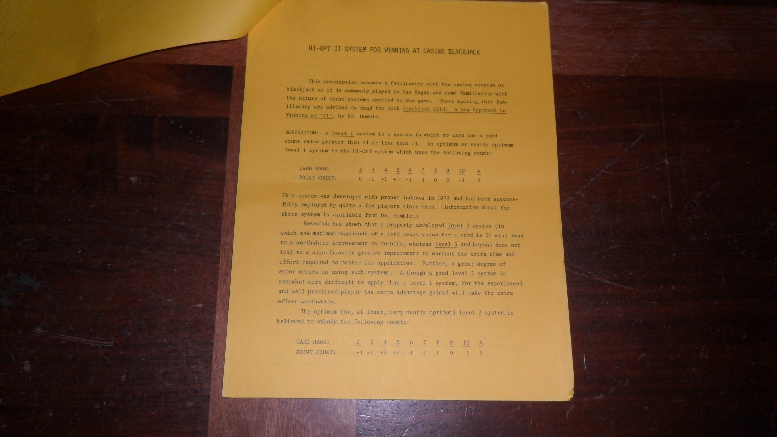 Vintage Paperback System for Winning at Casino Blackjack by Julian Braun 1980