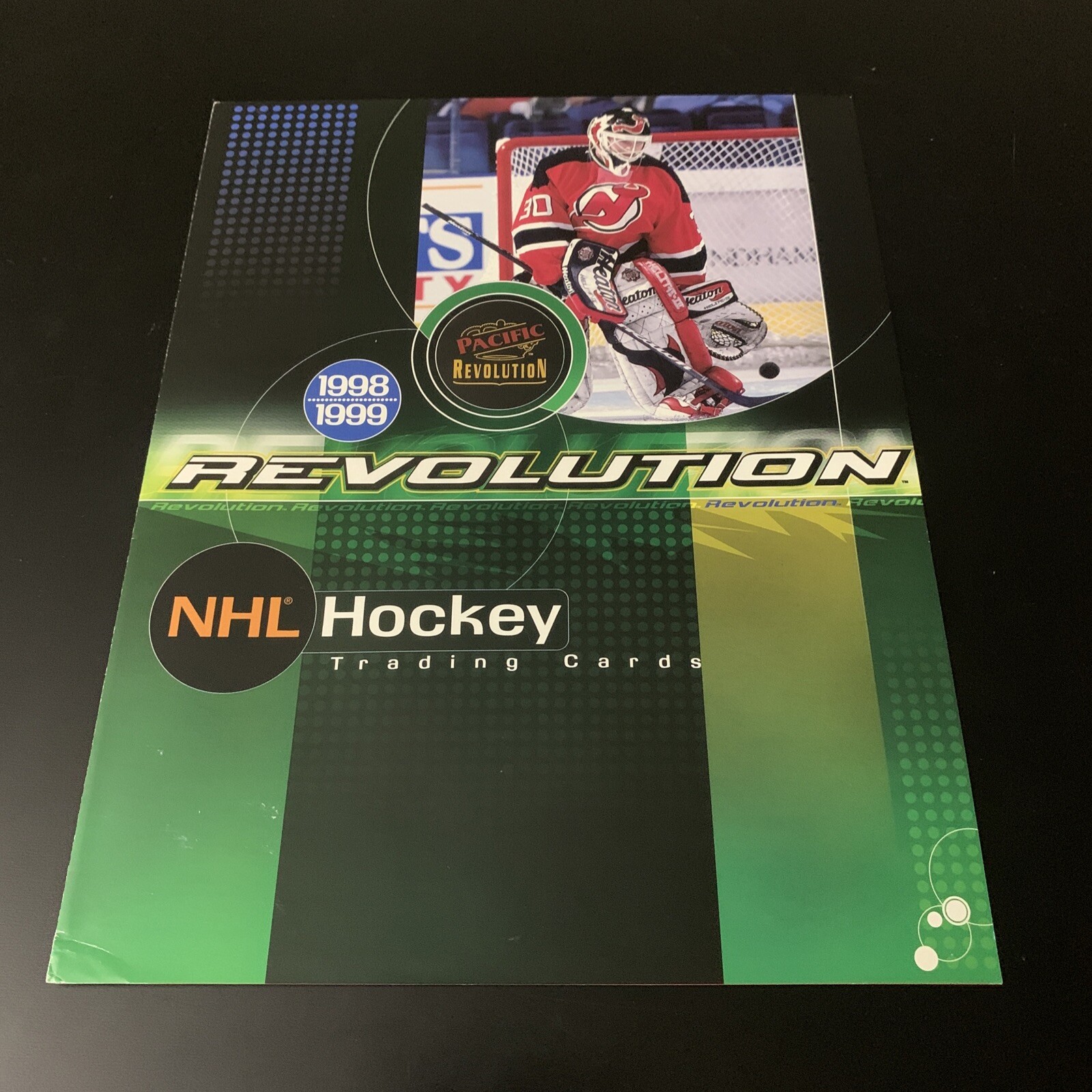 Rare 1998 Pacific Revolution NHL Hockey Dealer Promo Ad Martin Brodeua