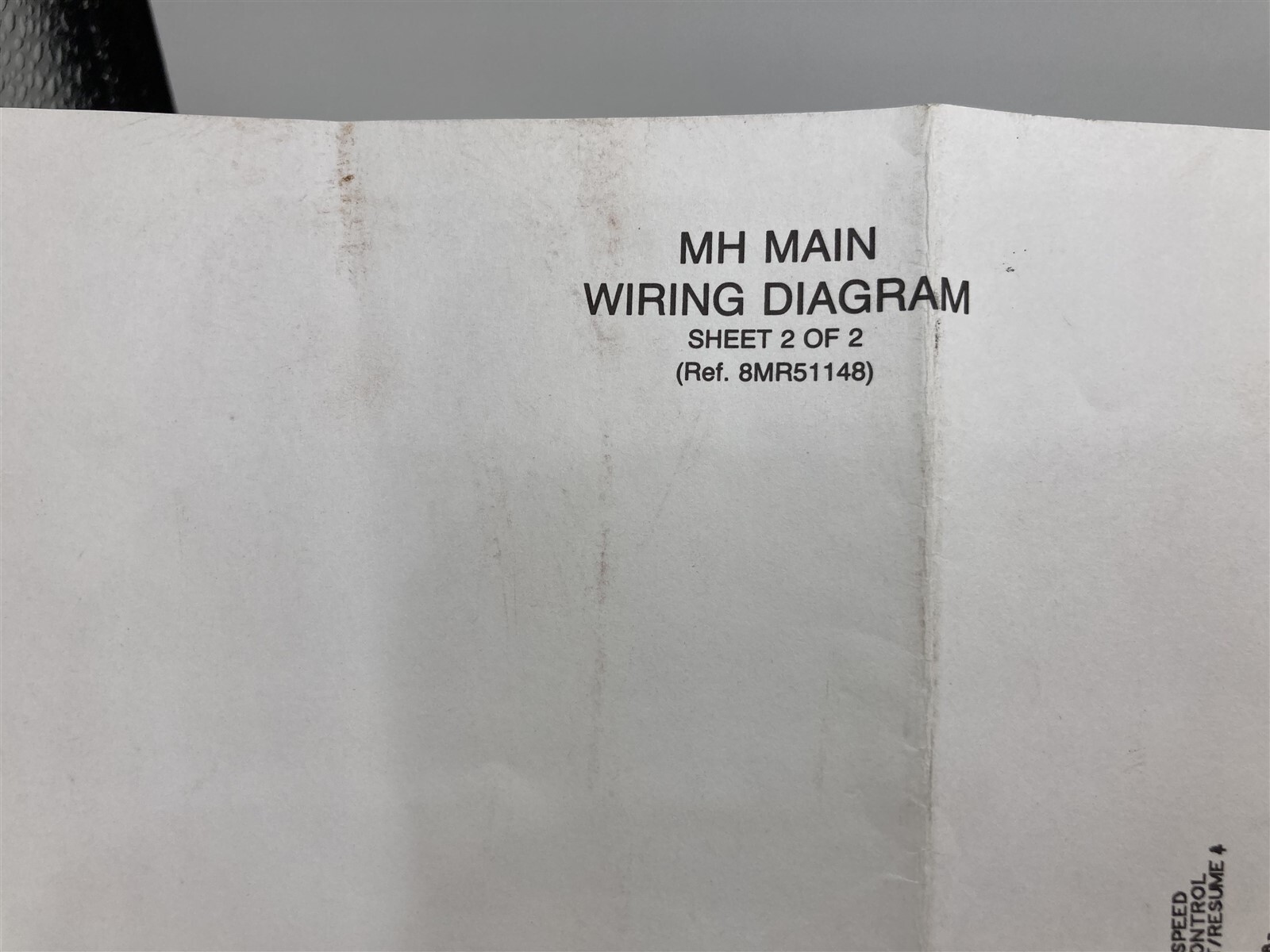 Unknown MH Main Wiring Diagram Sheet 2 of 2 8MR51148 Engine V-Mac Module Bosch