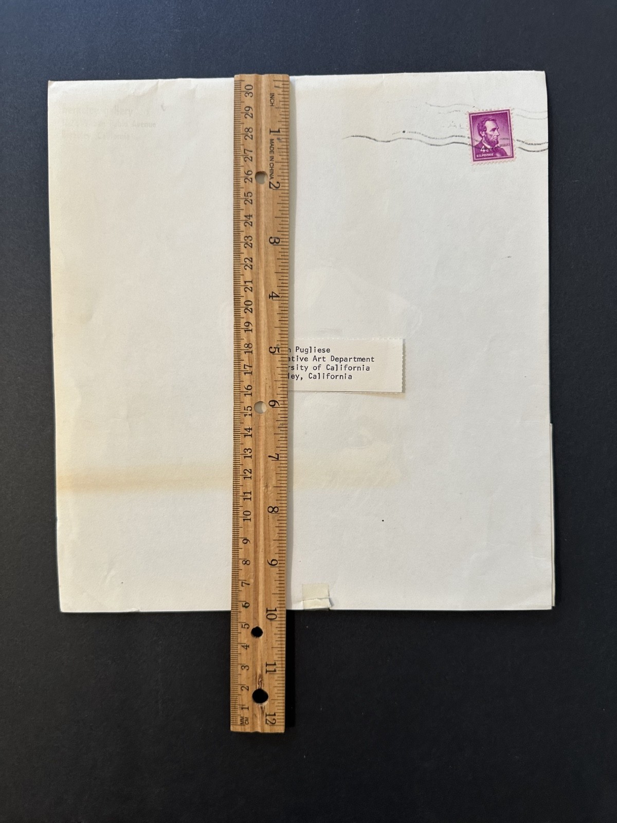Richard McLean Robert Bechtle 1964 Berkeley Gallery exhibit flyer Rainbow RB
