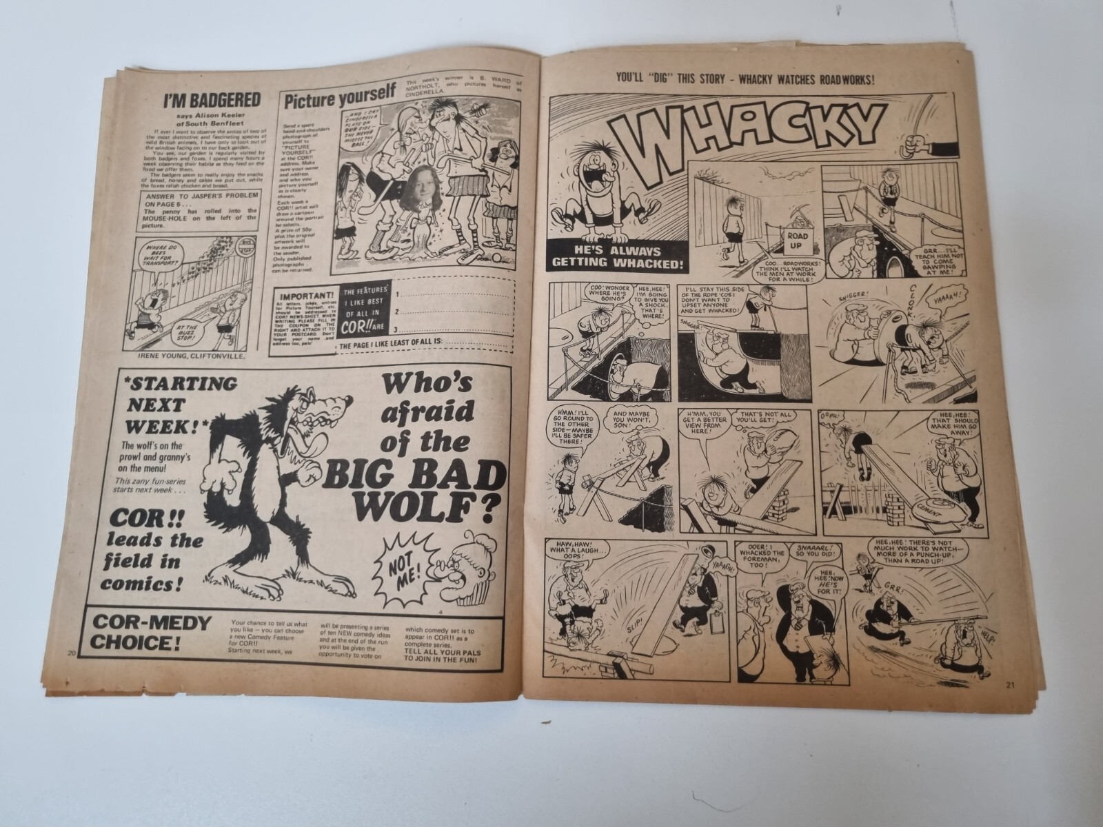 Cor!! 14th JApril 1973 Ipc Magazines British Weekly Comic
