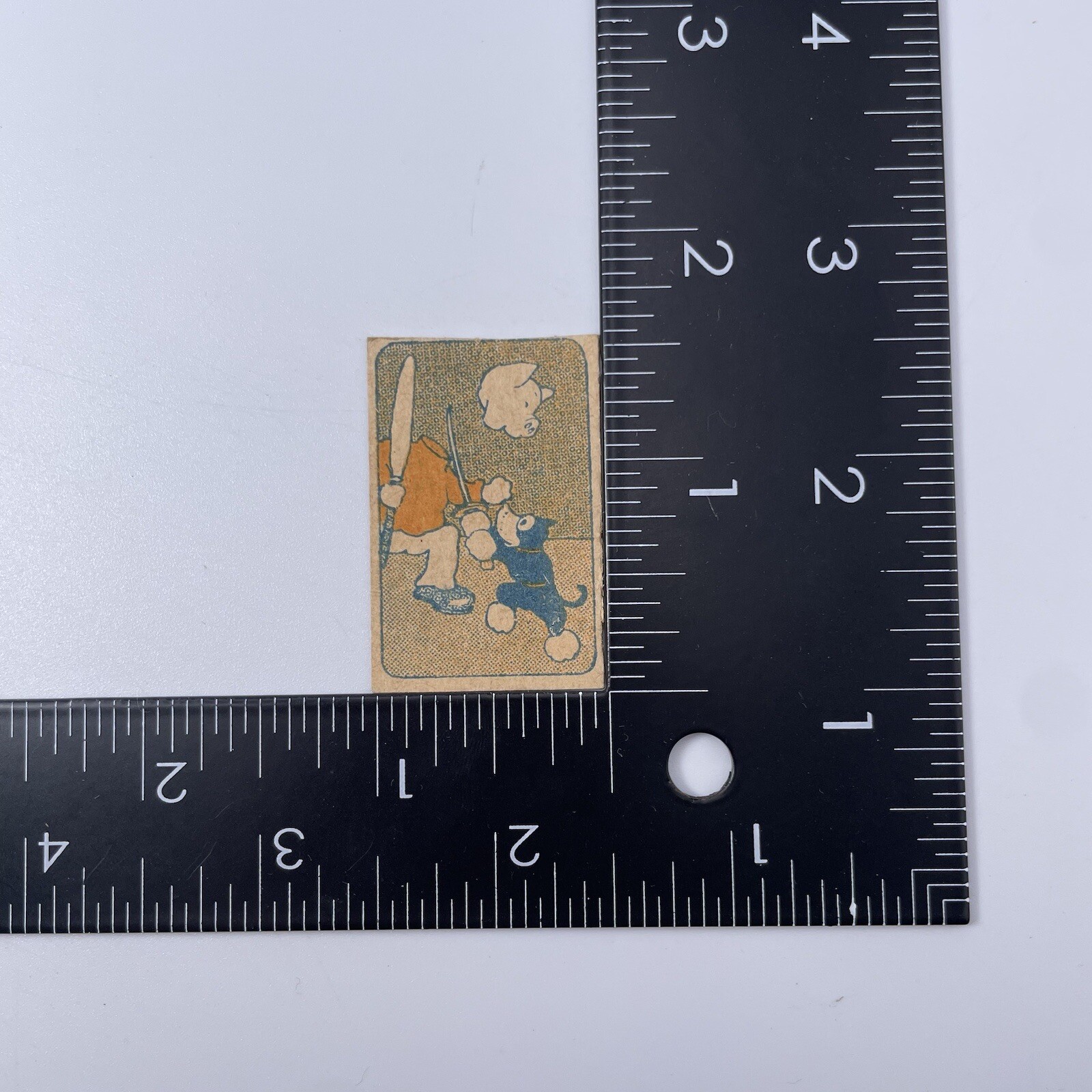 Norakuro Vintage Super rare card Mini menko japanese No,3