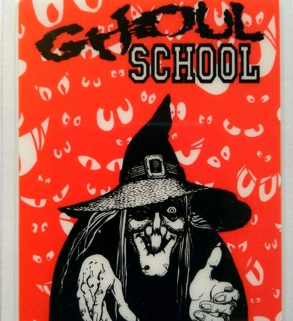 Ghoul School Backstage Pass Horror Comedy Movie Promo Halloween Witch 1990 Orig