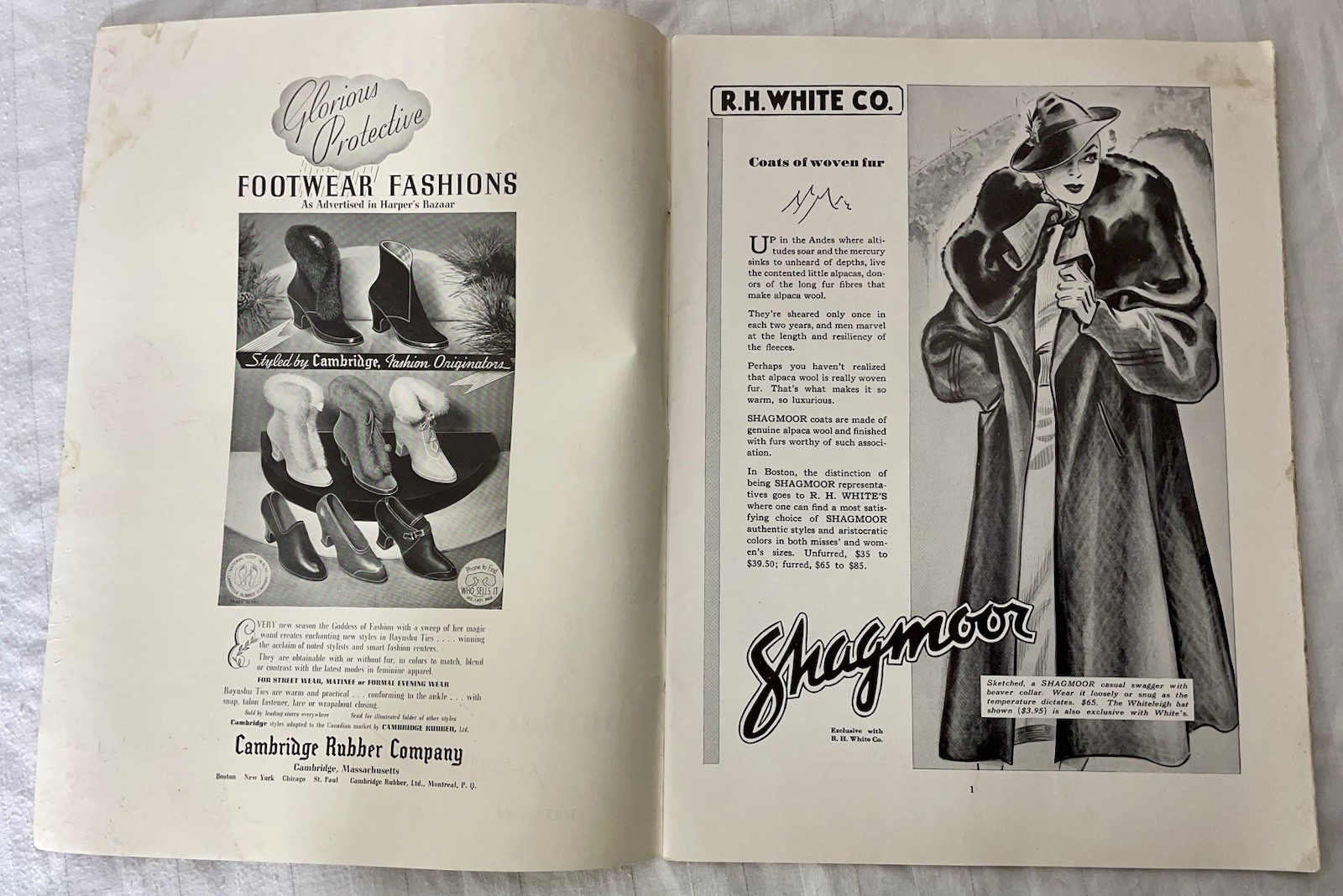1936 FOOTBALL PROGRAM HARVARD CRIMSON Vs. DARTMOUTH INDIANS BIG GREEN IVY LEAGUE