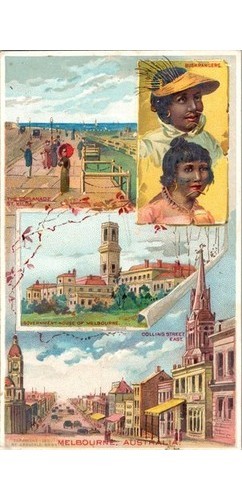 Arbuckle Bros Trade Card Melbourne Australia 1891 Ariosa Coffee City View