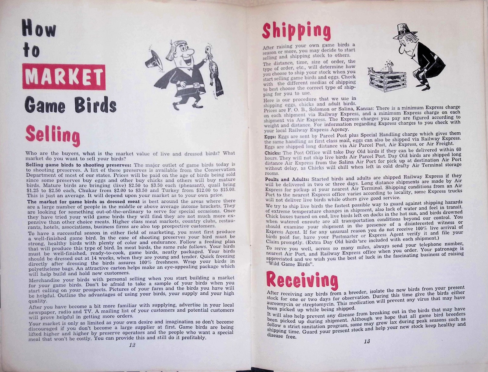 Game Bird Handbook Aviculture Manual Pheasant Quail Partridge Brooding 1950s