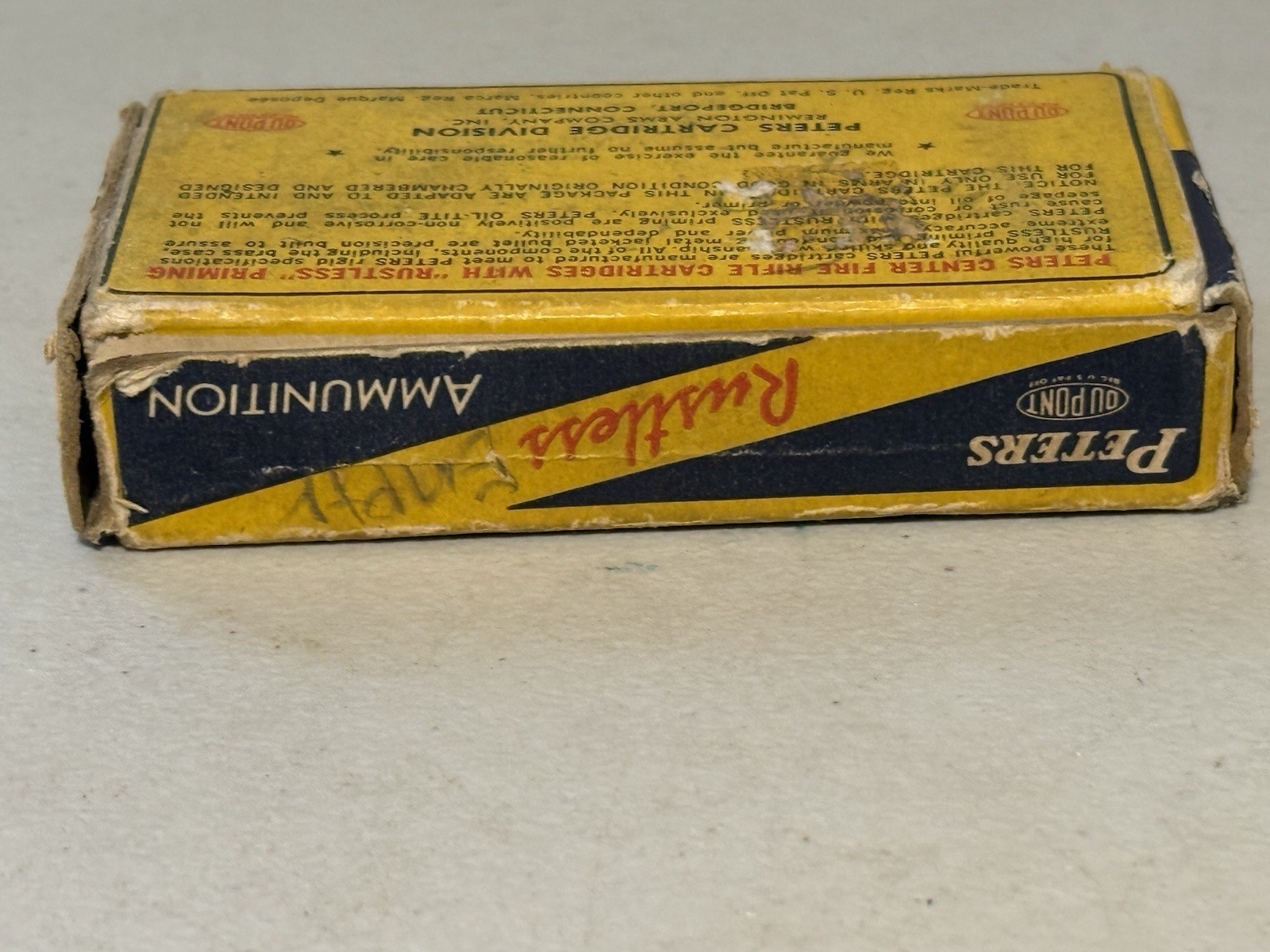 PETERS High Velocity 222 Rem Mag Cartridge Box – EMPTY BOX