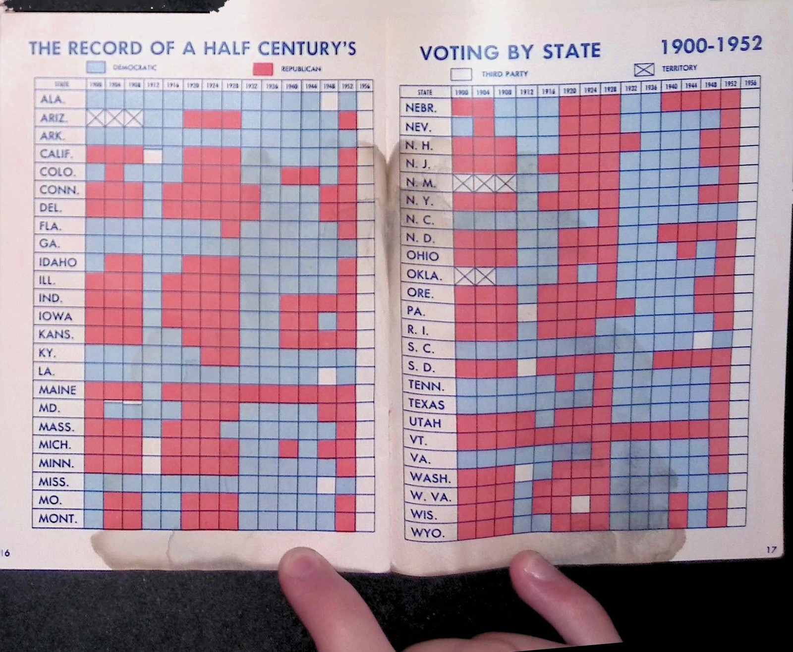 1956 Presidential Handbook Brown Bigelow Election Guide Ballot Capitol