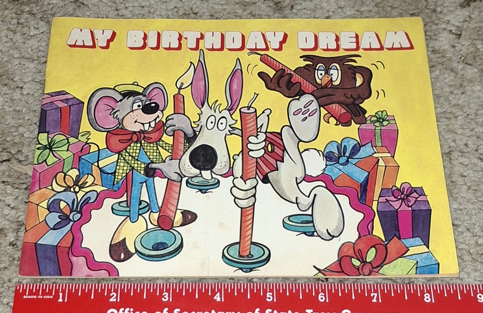 Vintage 1974 My Birthday Dream 12 Page Mailed Booklet