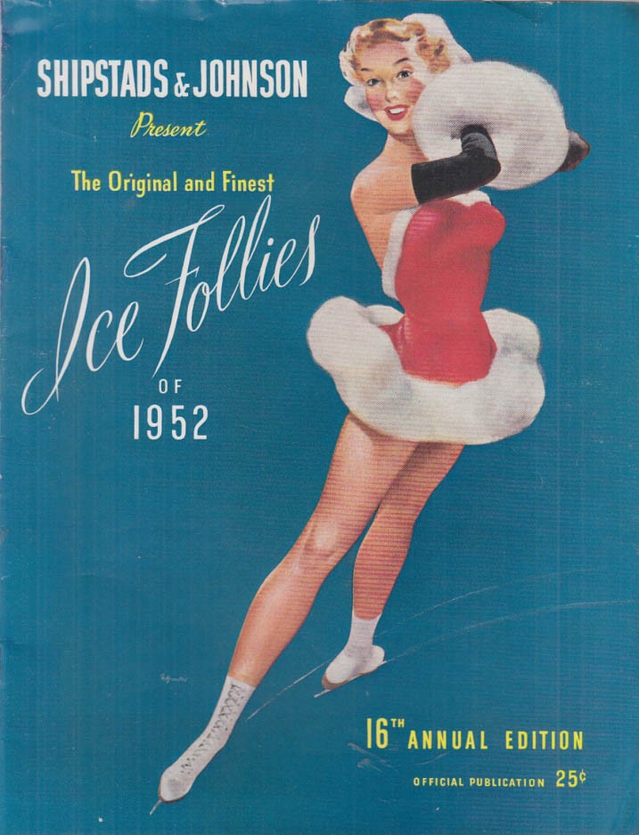 Shipstads & Johnson Ice Follies of 1952 Official Program Santa Japan Hawaii &c