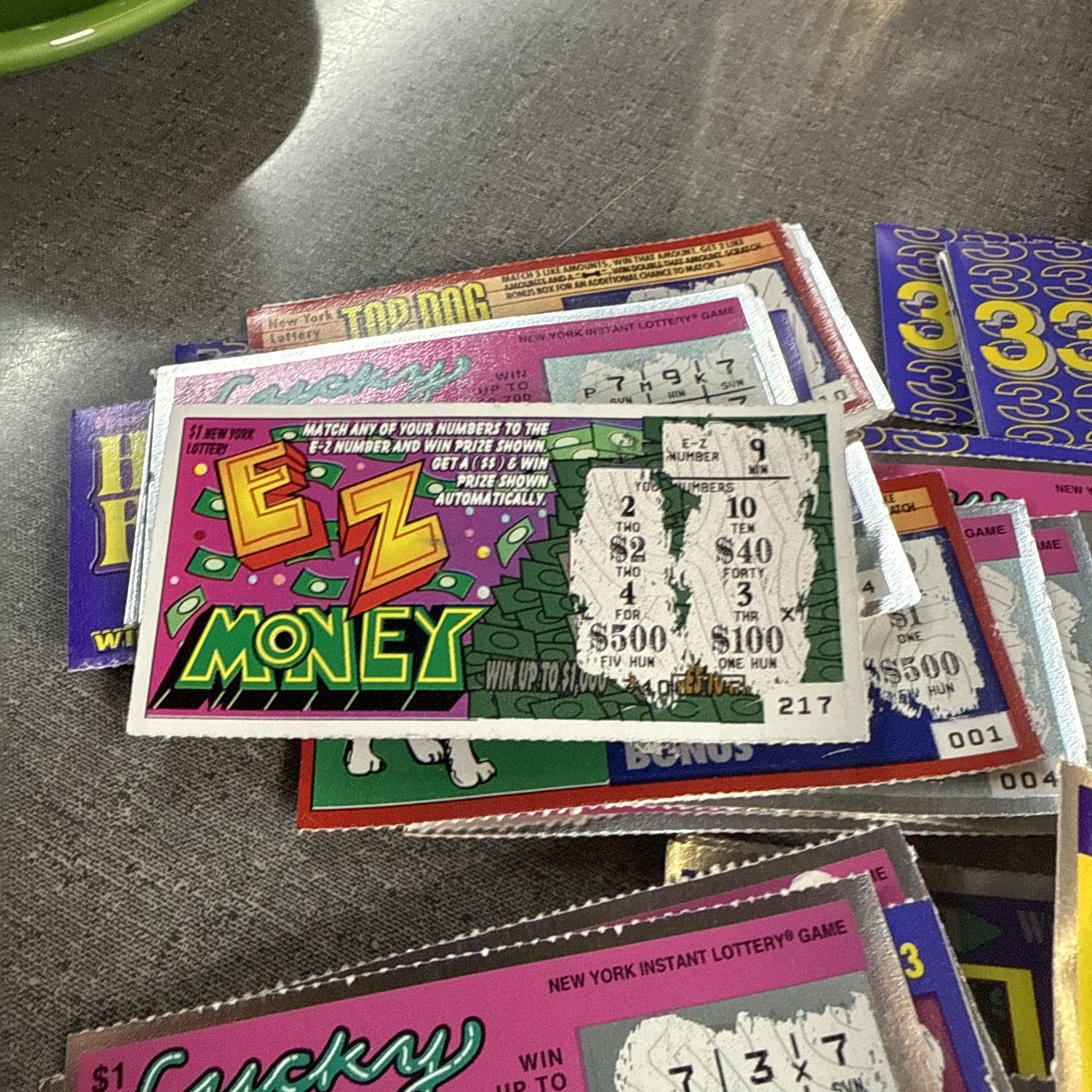 Lot Of 100+ NY Lottery Instant Scratch Off Tickets Vintage Win For Life