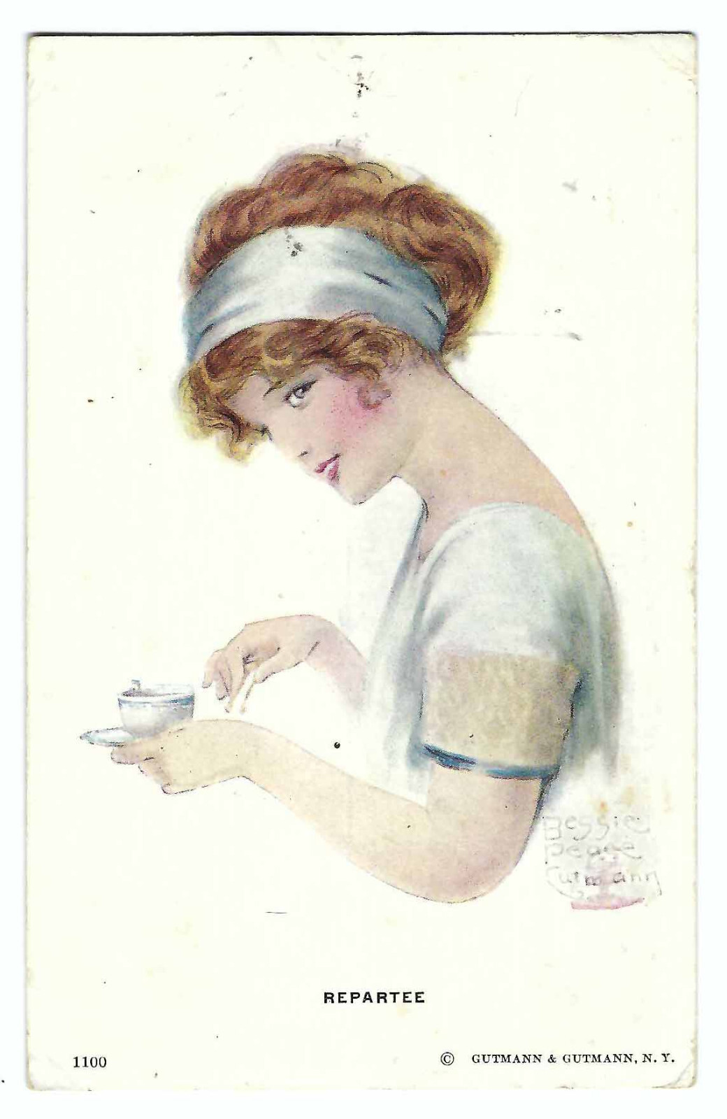“REPARTEE” Vintage Post Card c1910