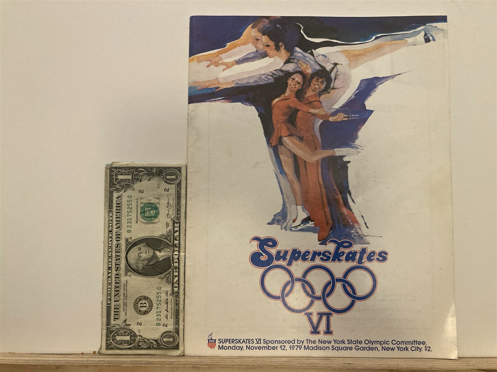 1979 Olympic Superskates Ice Skating Madison Square Garden NY Program Ticket Vtg