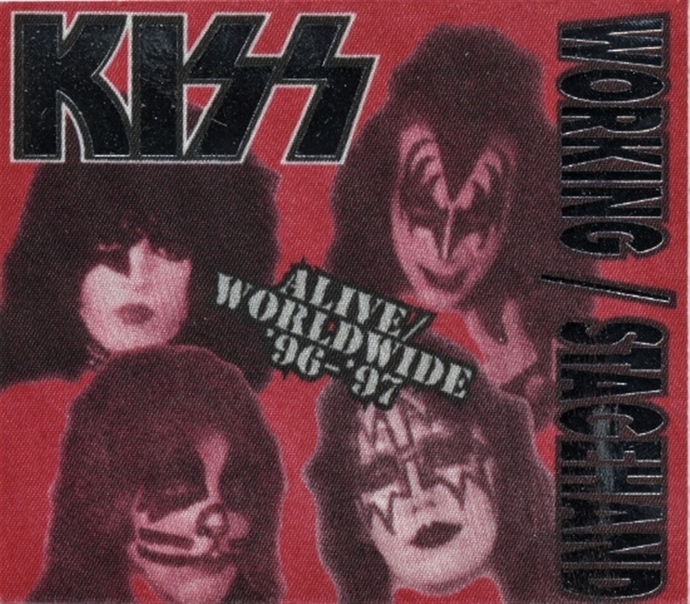 KISS 1996 Alive Worldwide concert tour Stagehand foil Backstage Pass