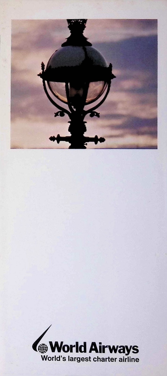 World Airways Brochure 1960s Charter Airline 747C Stretch DC-8 Europe Jet