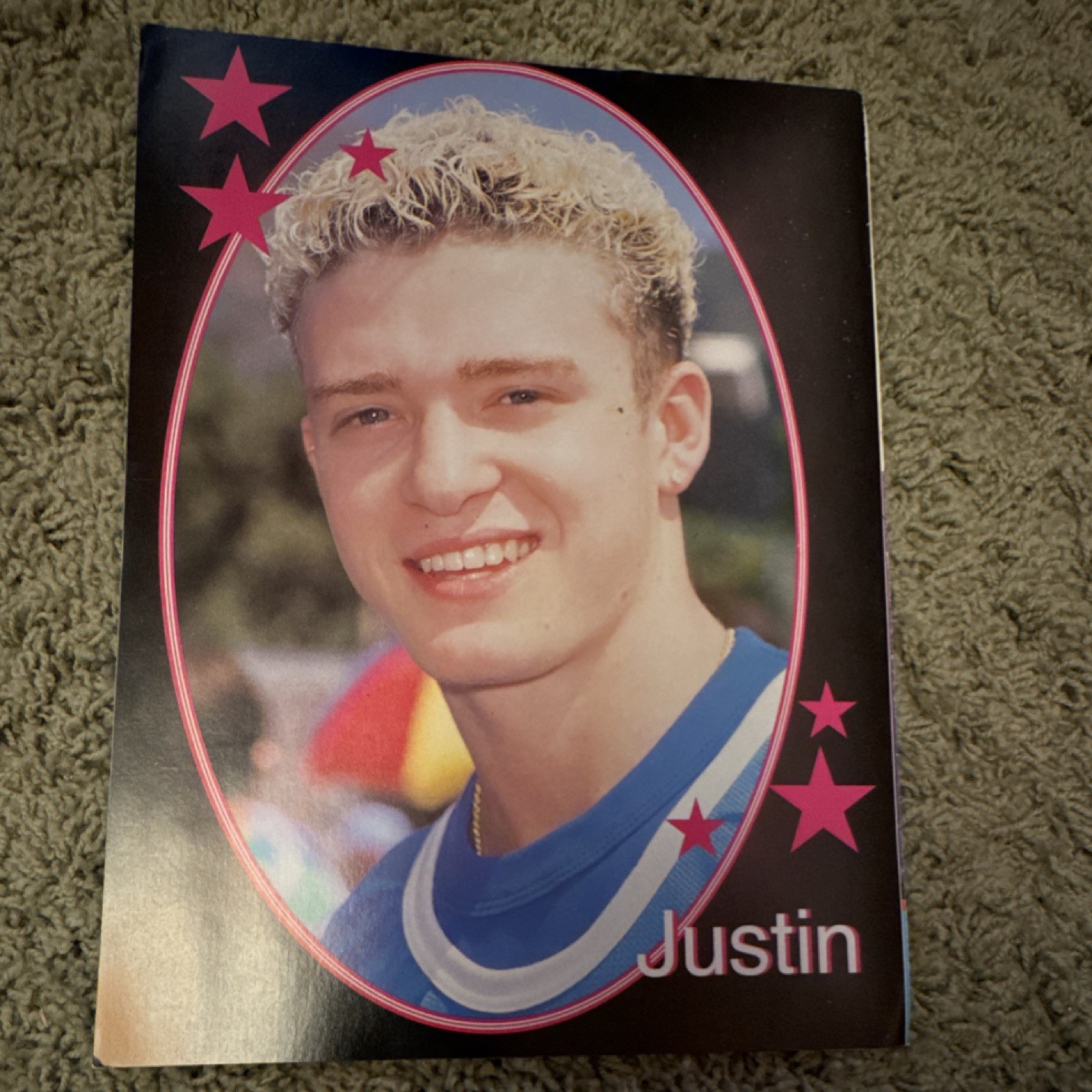 Lot of 2 Celebrity Photo Prints/Cards – Britney Spears & Justin