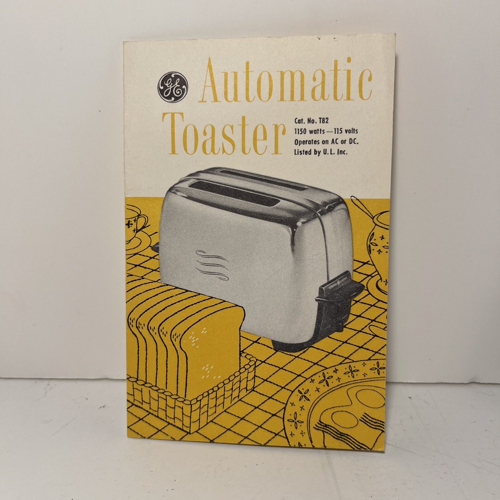 1950’s General Electric,GE Pop Up Toaster Owners Information Vtg And Warranty