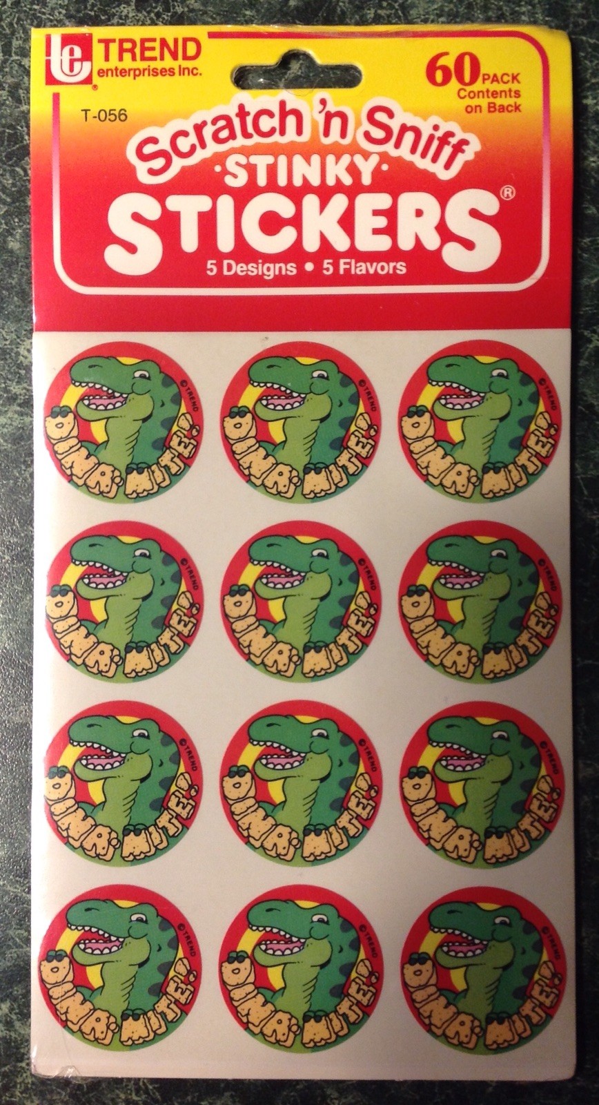 VTG 1989 Trend SCRATCH & SNIFF Stinky Stickers 5 Sheet Pack Sealed 80s RARE 60ct