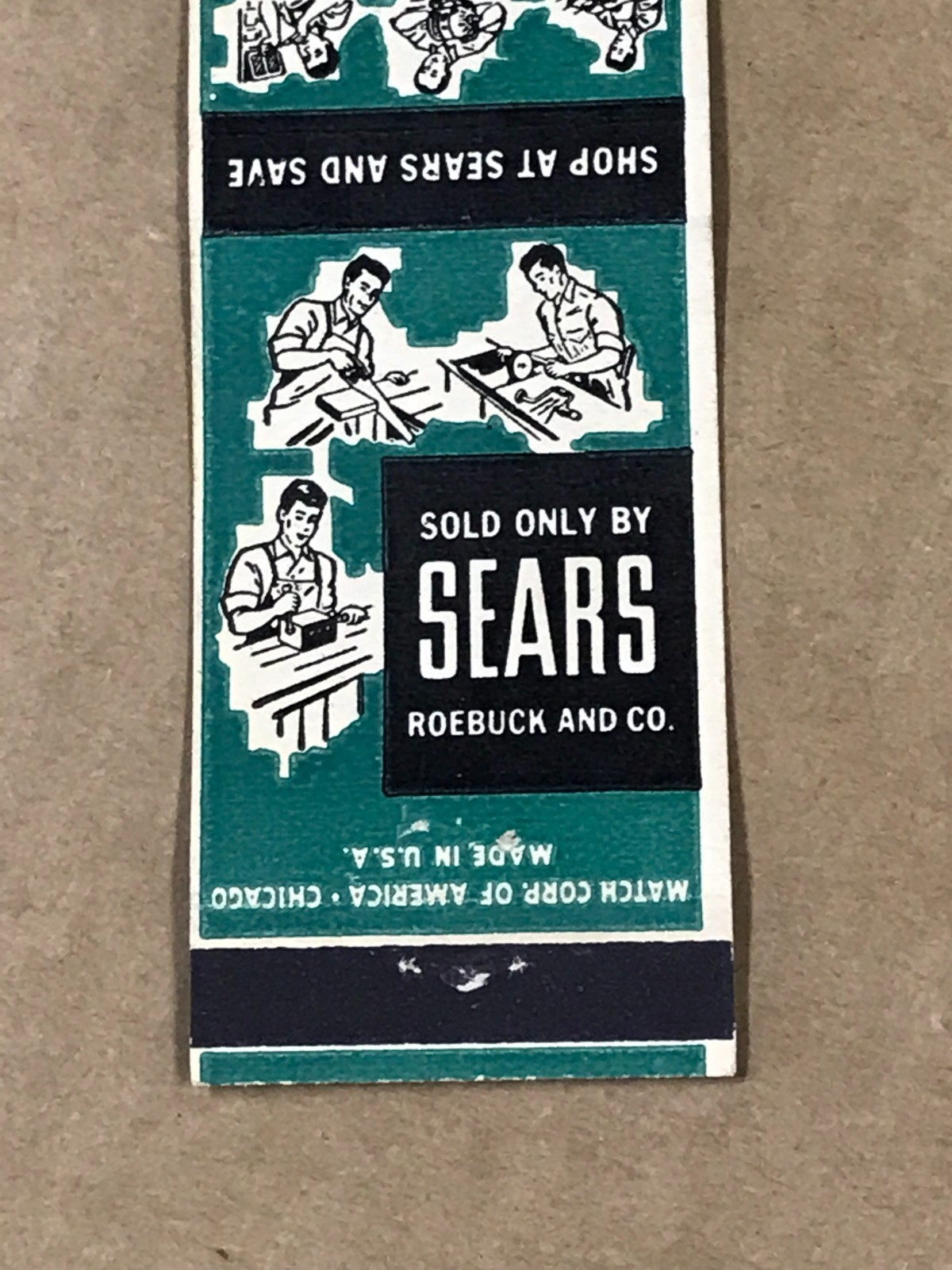 Vintage Sears Craftsman Tools – Matchcover, Matchbook