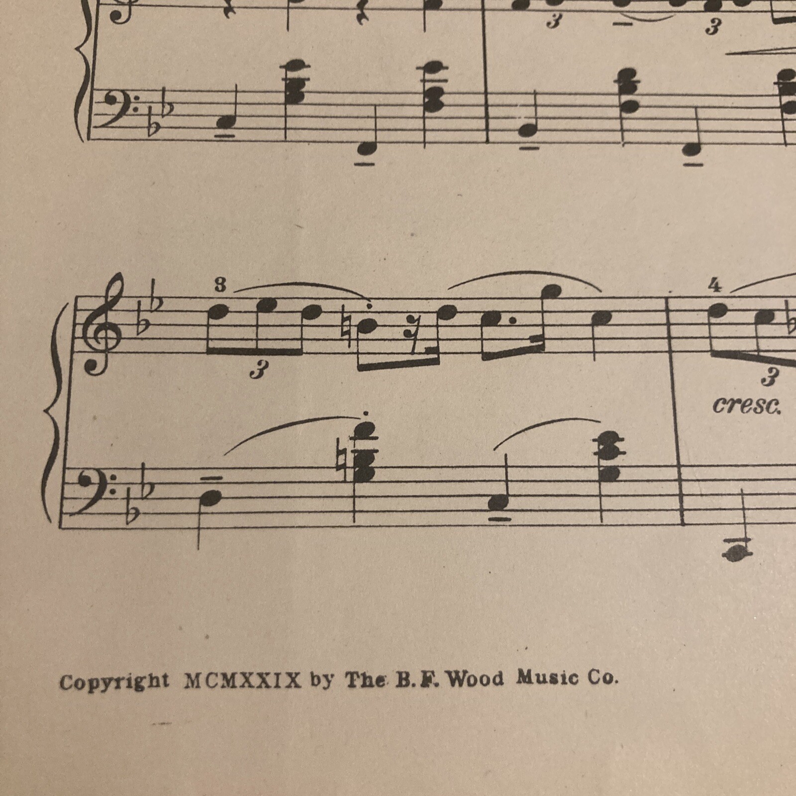 VINTAGE PIANO SHEET MUSIC 1929 JOYFULNESS DOROTY GARNETT OP. 14 WOOD