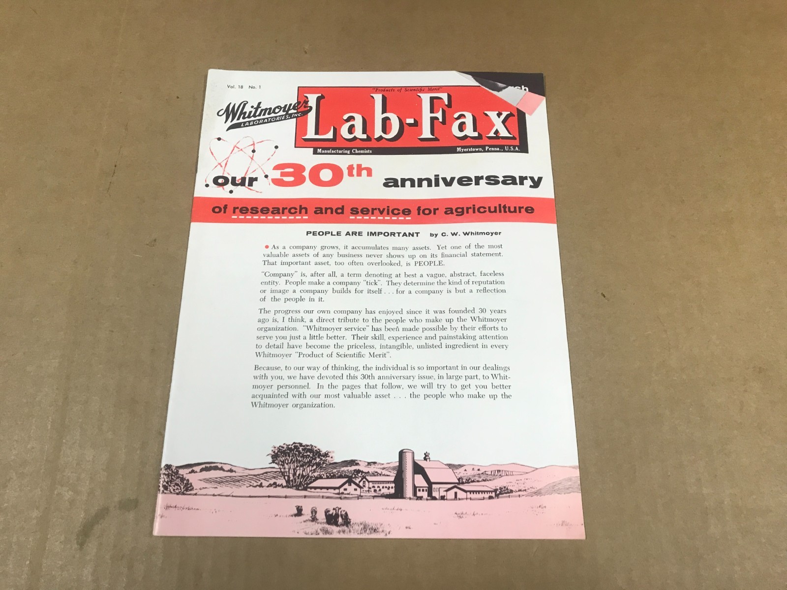 Vintage Whitmoyer Lab-Fax – Volume 18 No.1 – 30th Anniversary