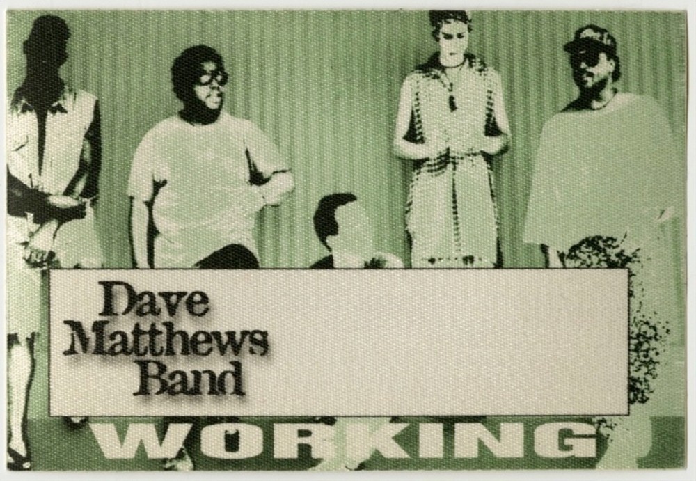 Dave Matthews Band 1994 Under the Table and Dreaming concert tour Backstage Pass