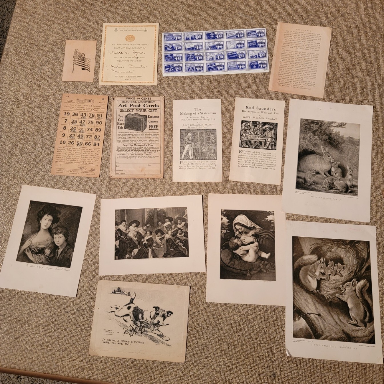 MISCELLANEOUS PAPER & CABINET PHOTOS SME9