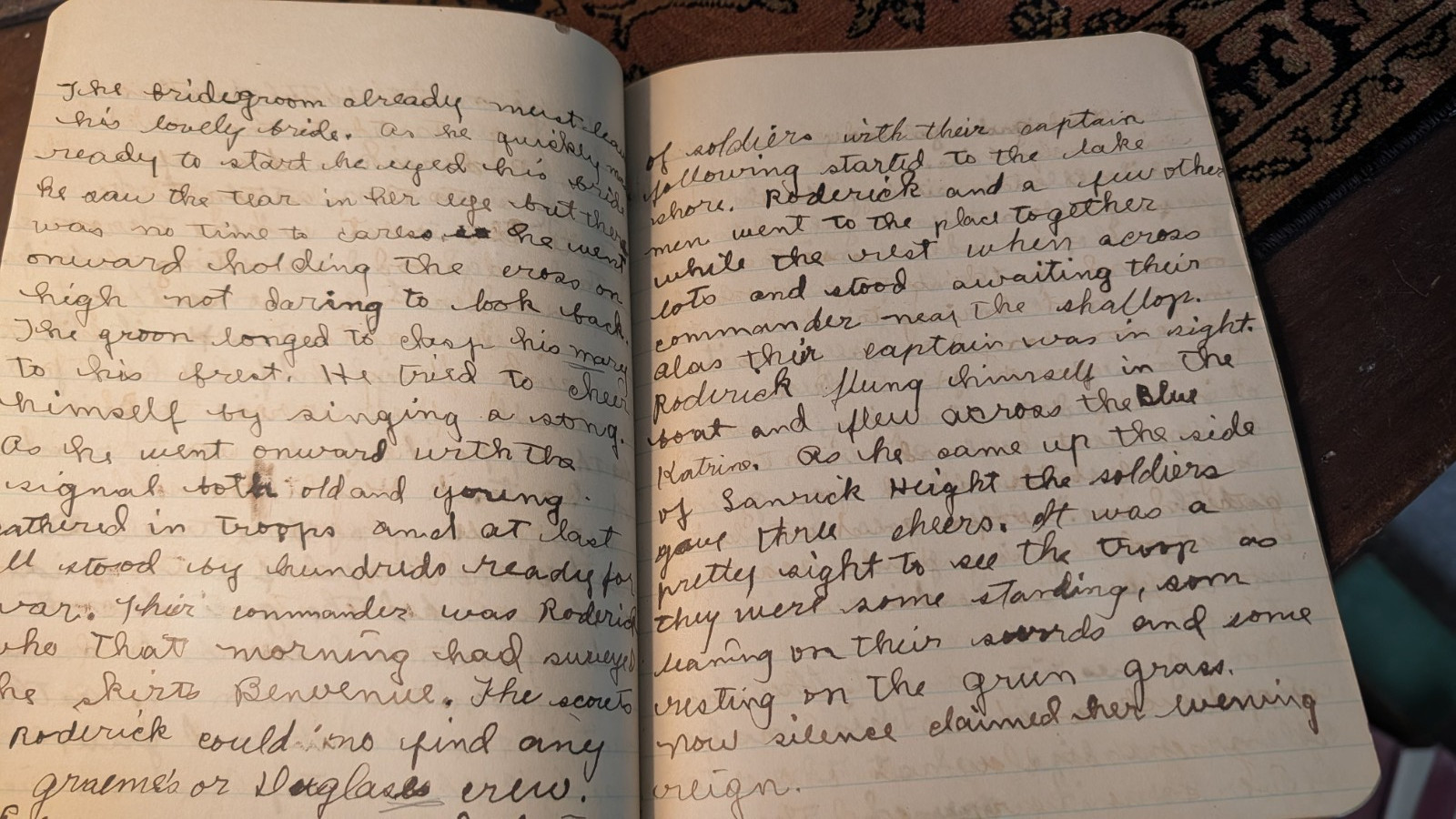 Antique School Composition Notebook Vtg 1898 Paper Ephemera Americana Columbus M