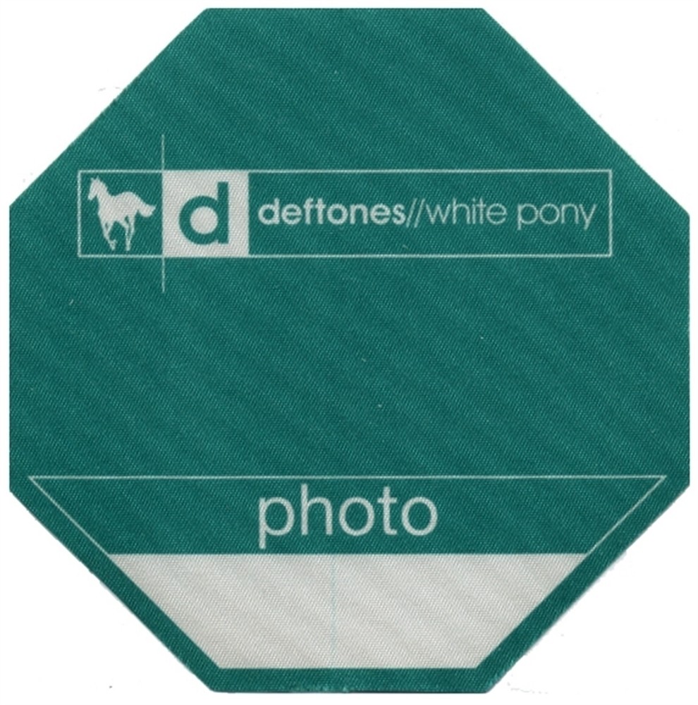 Deftones 2000 White Pony concert tour Photo Backstage Pass