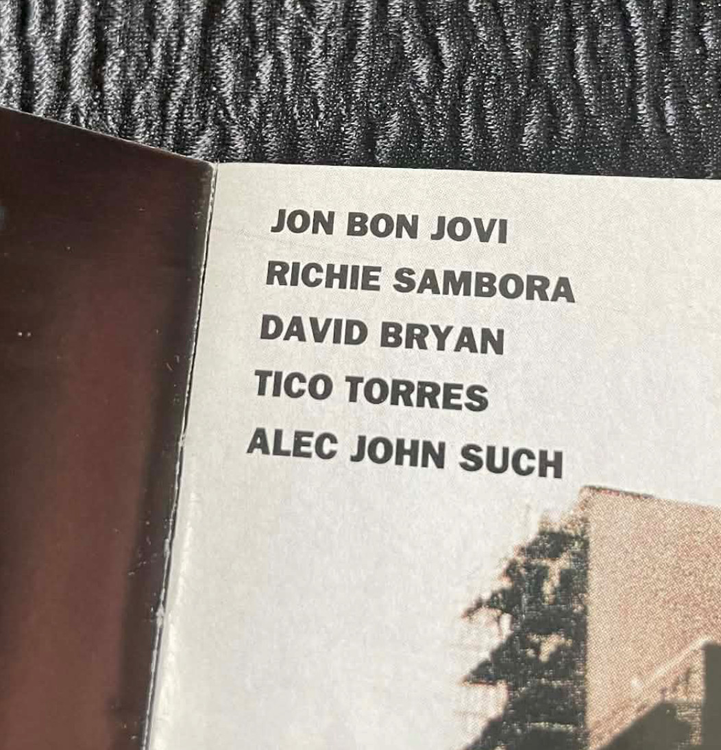 Bon Jovi Keep Faith CD 1992 Polygram Paperwork Clean Liner Notes Booklet ONLY