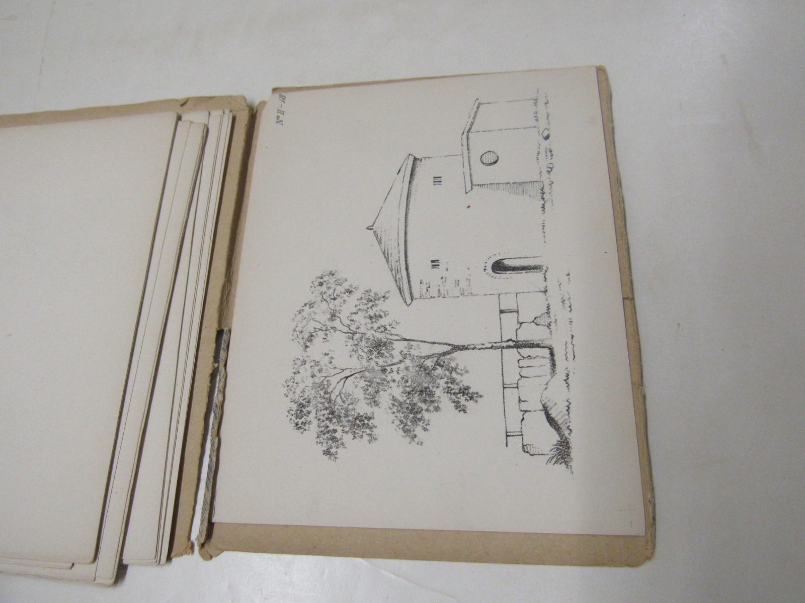 1866 Coe’s Drawing Cards, Cottages Introduction to Landscape