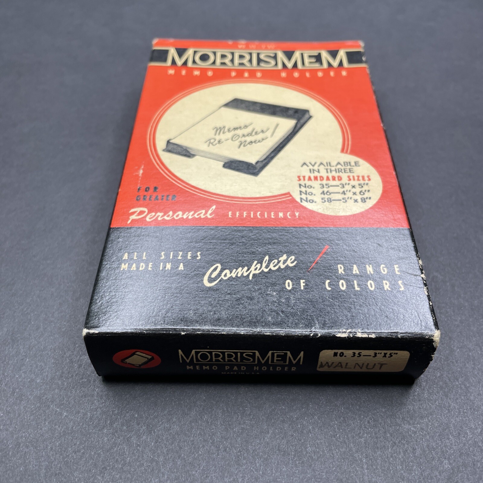 Vintage 1960s MorrisMem Telephone Blank Paper Pad With Memo Pad Holder USA Made
