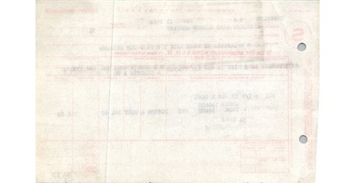 NY S & W RR Coal Shipment Memo 1964 NJ to NY Railroadiana Ephemera Butler NJ