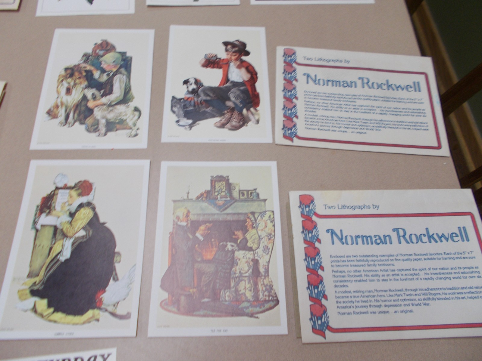 Vintage Lithograph Repros Saturday Evening Post Lot/18 Supports Cat Rescue
