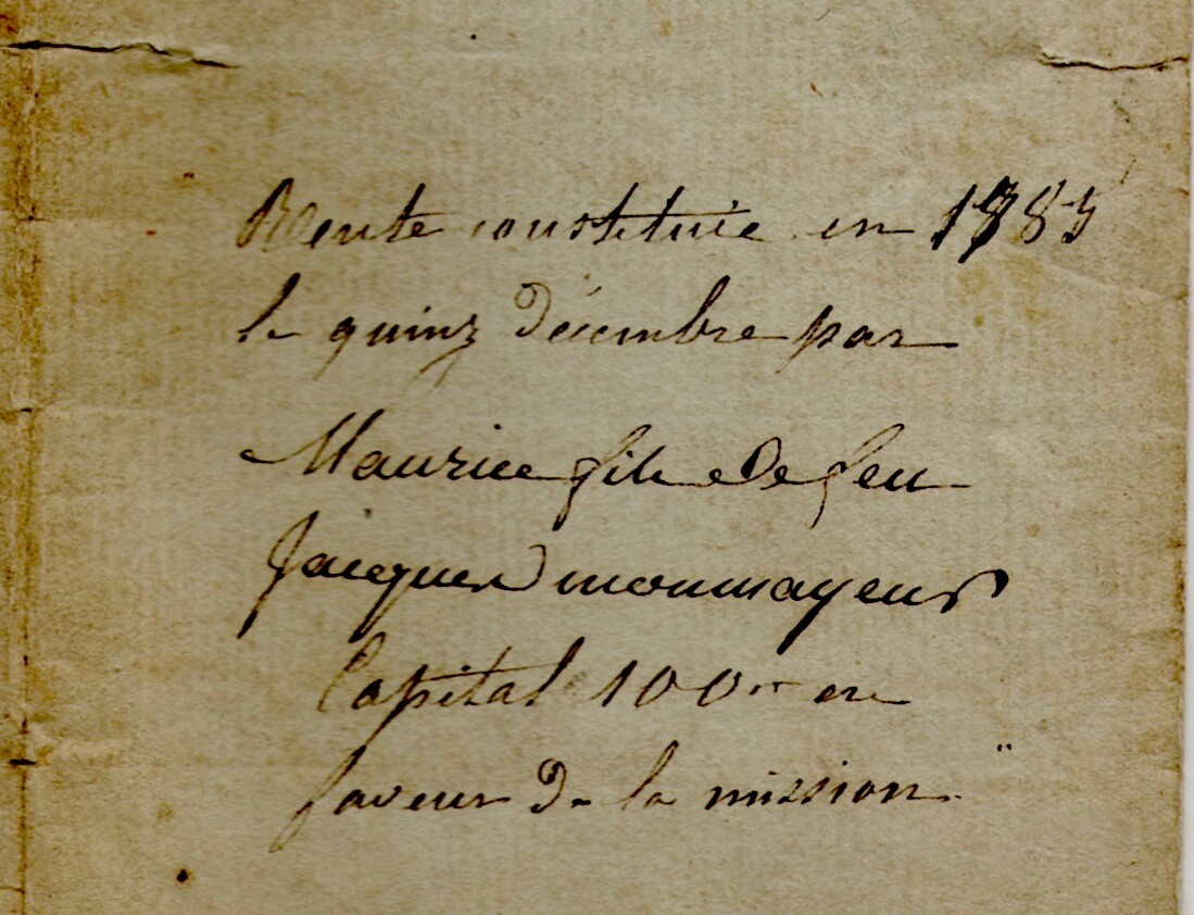 1785-1810 Misson de Longefoy (Aime-la-Plagne) MONTMAYEUR Mont-Blanc Savoie LOYET