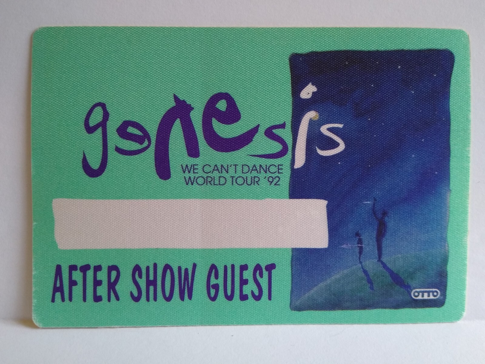 Genesis We Can’t Dance World Tour Backstage Pass 1992 Pop Rock Music Vintage