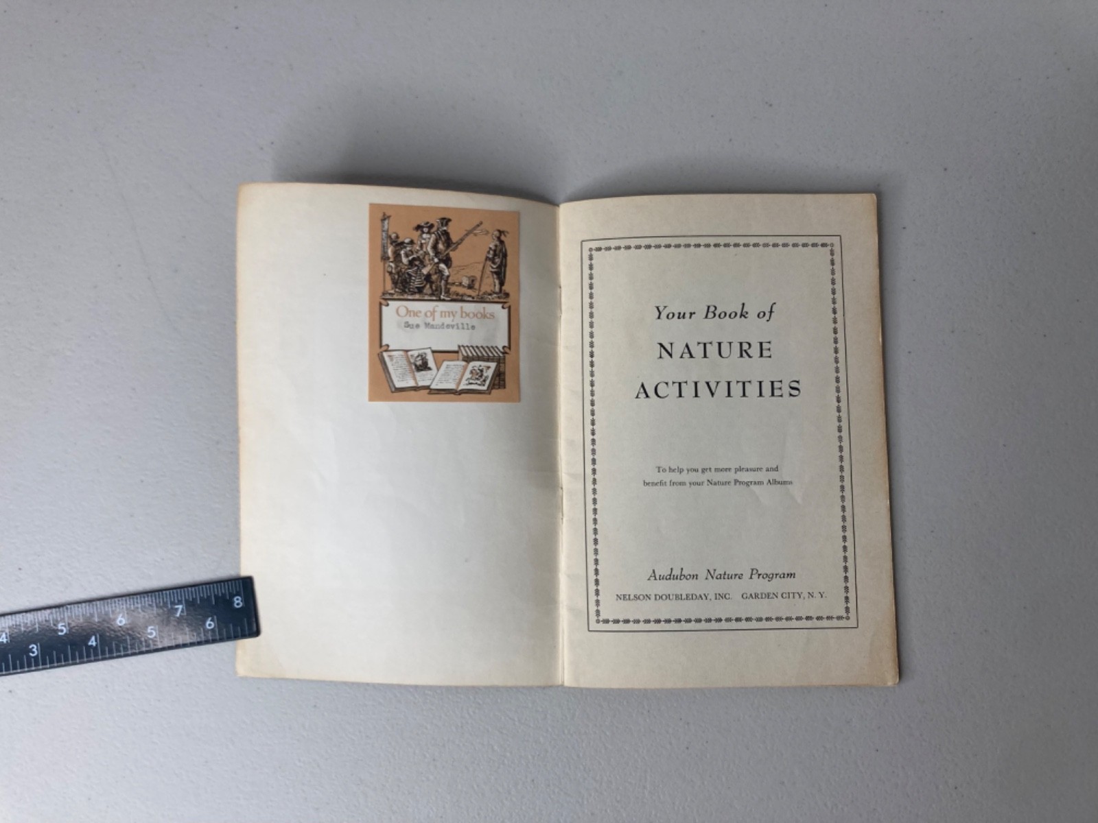 1953 Audubon Society booklet Nature Activities Fun With Birds Nelson Doubleday