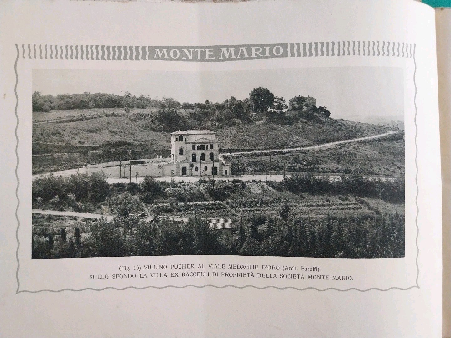 Monte Mario. Società Anonima Edilizia Romana. Rome, circa 1920-1930. RARE