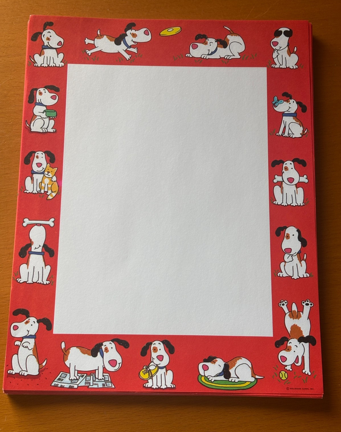 Vintage Hallmark Cards Inc. Dog Themed 8.5″ x 11″ Printer Paper 40 Sheets
