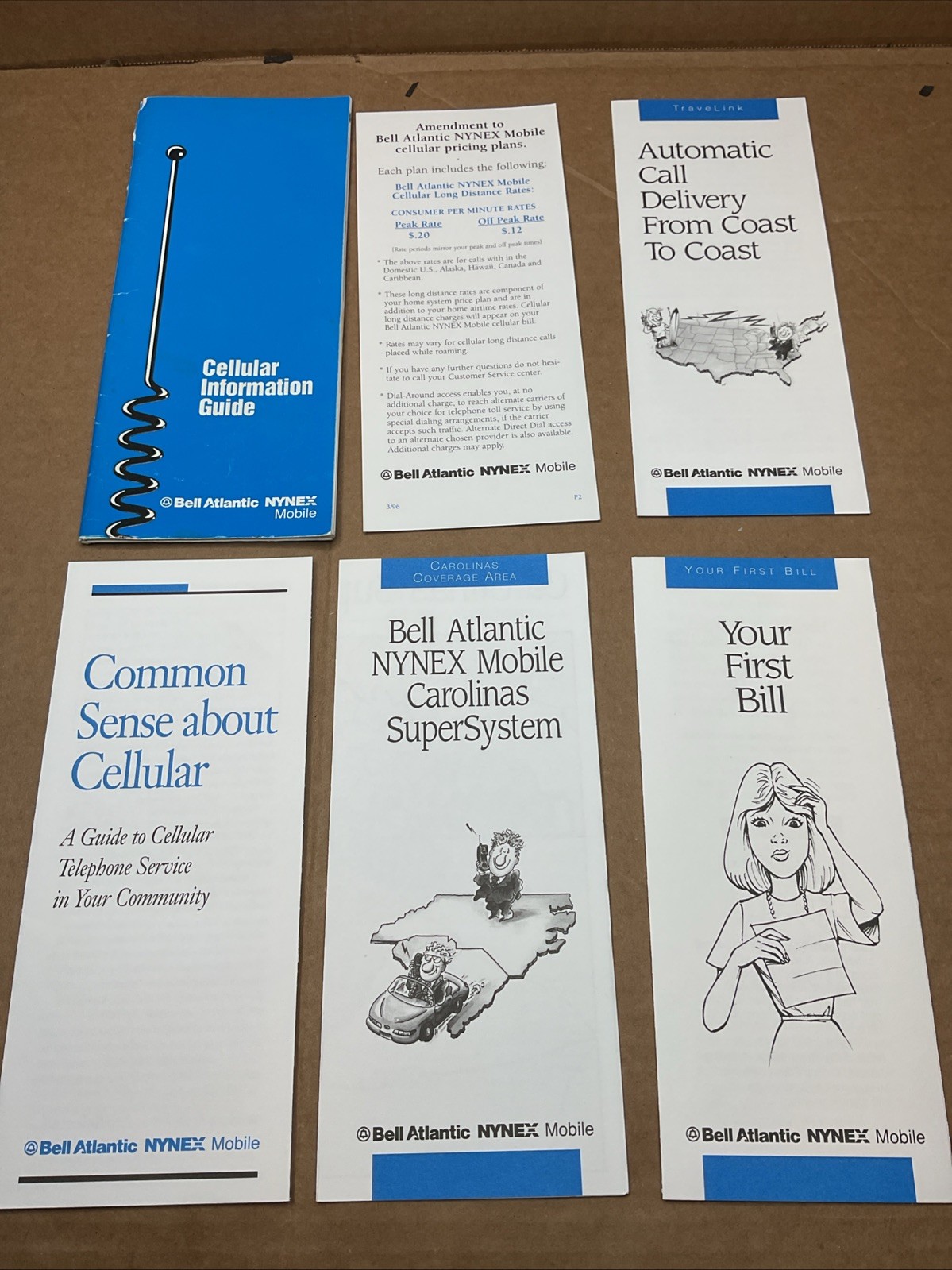 1996 Bell Atlantic Nynex Mobile Cellular Phone Information Guide B73