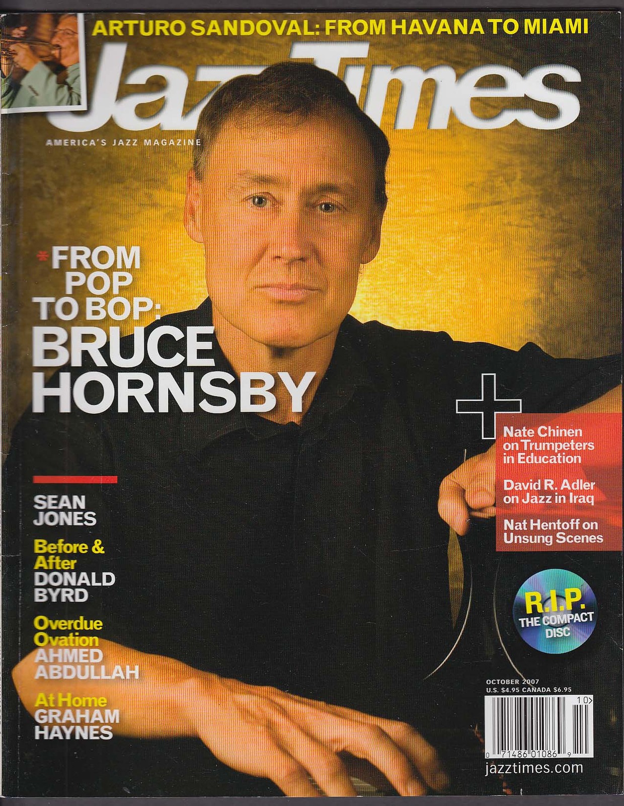 JAZZ TIMES Bruce Hornsby Arturo Sandoval Sean Jones Donald Byrd 10 2007