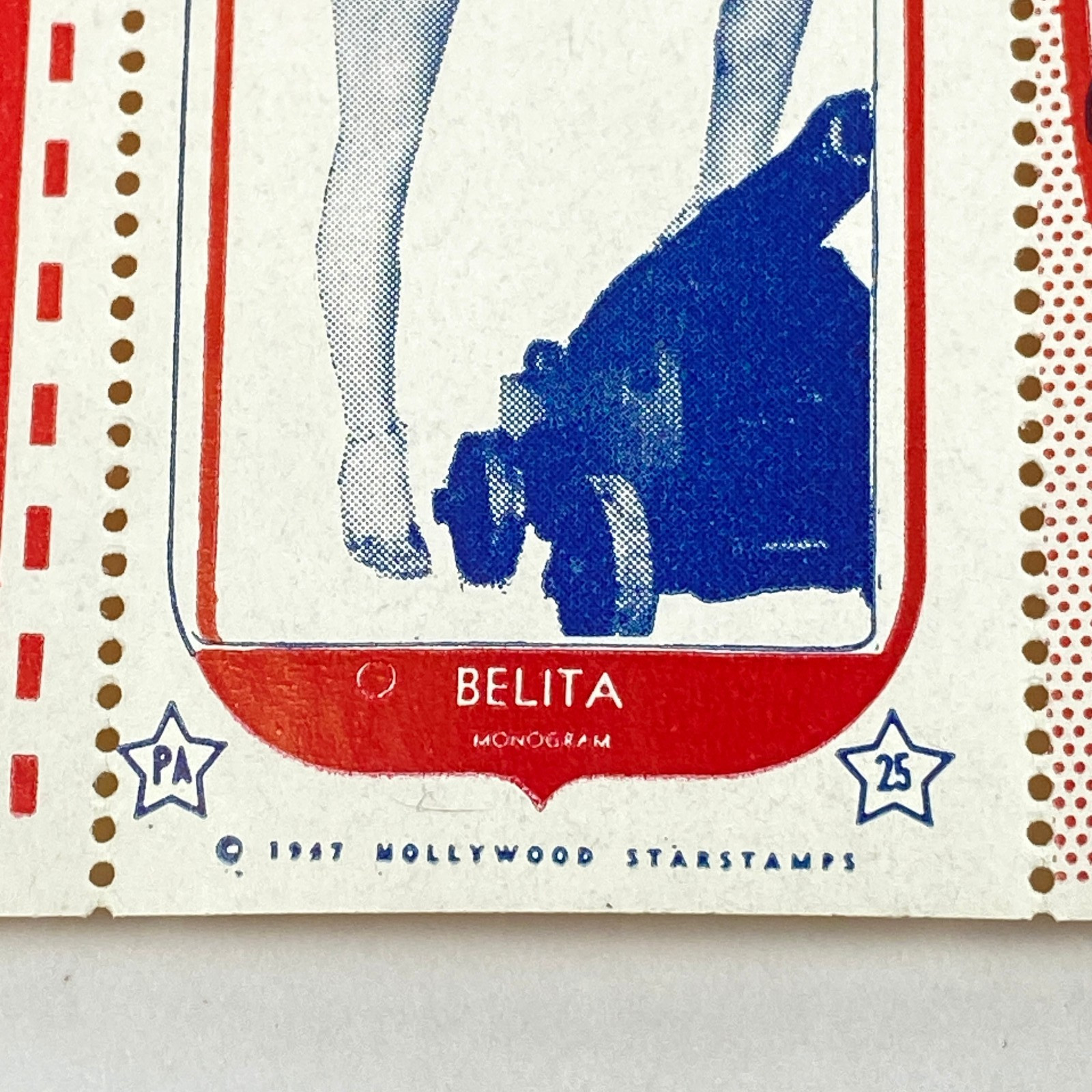 1947 Hollywood Starstamps Sheet Betty Grable Rhonda Fleming Janet Blair VTG