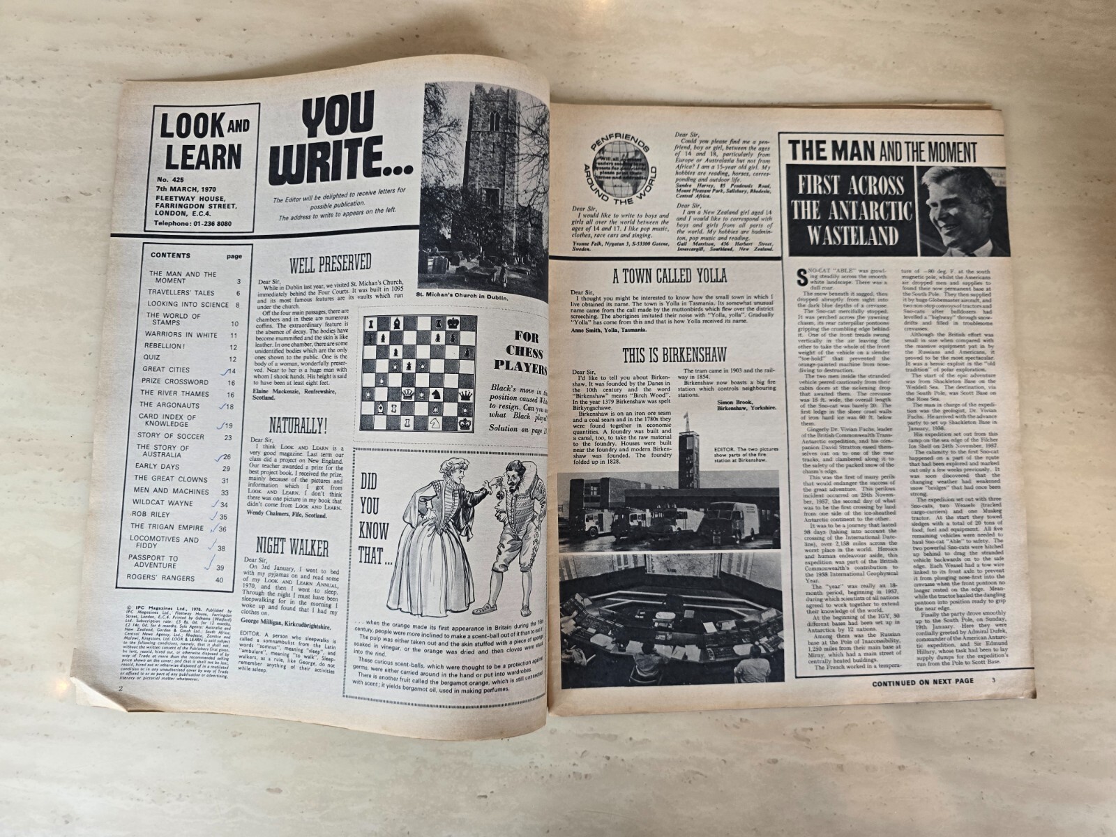 Look and Learn Magazine No. 425, 7th March 1970 IPC Magazine
