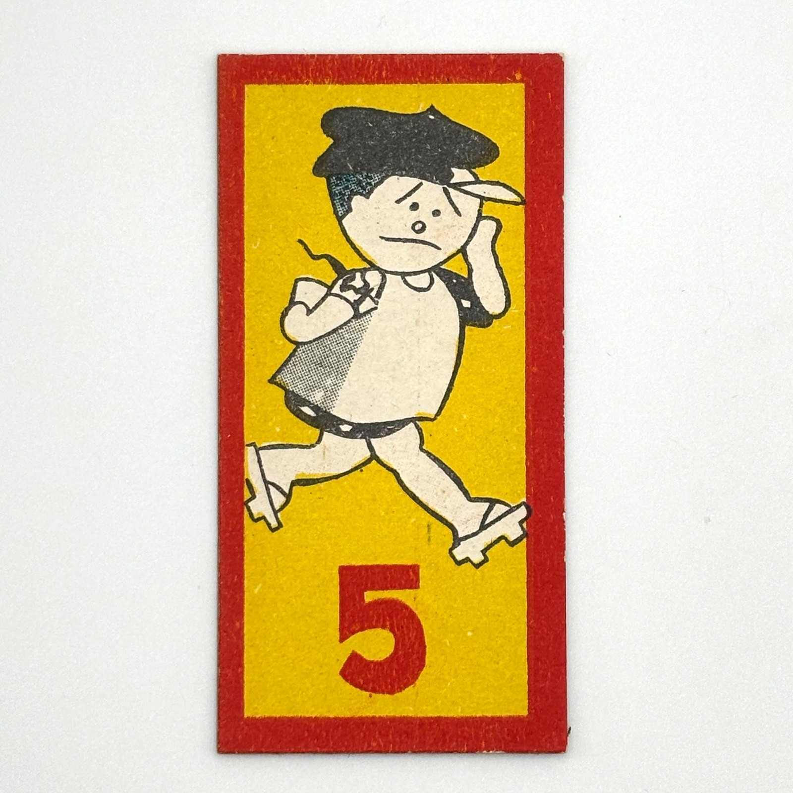 Vintage Japanese Menko Point Card Early Showa Era Original Illustration Paper