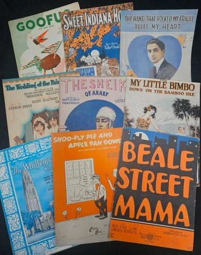 Group of 9 Sheet Music
