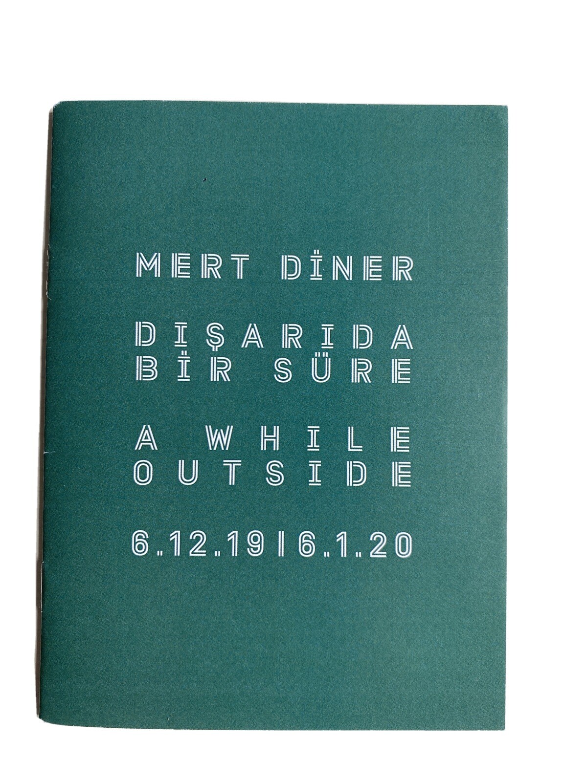 Mert Diner at Rem Istanbul painting Exhibition guide booklet 2019